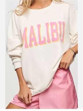 Free People Retrobrand Malibu Sweatshirt Oversized